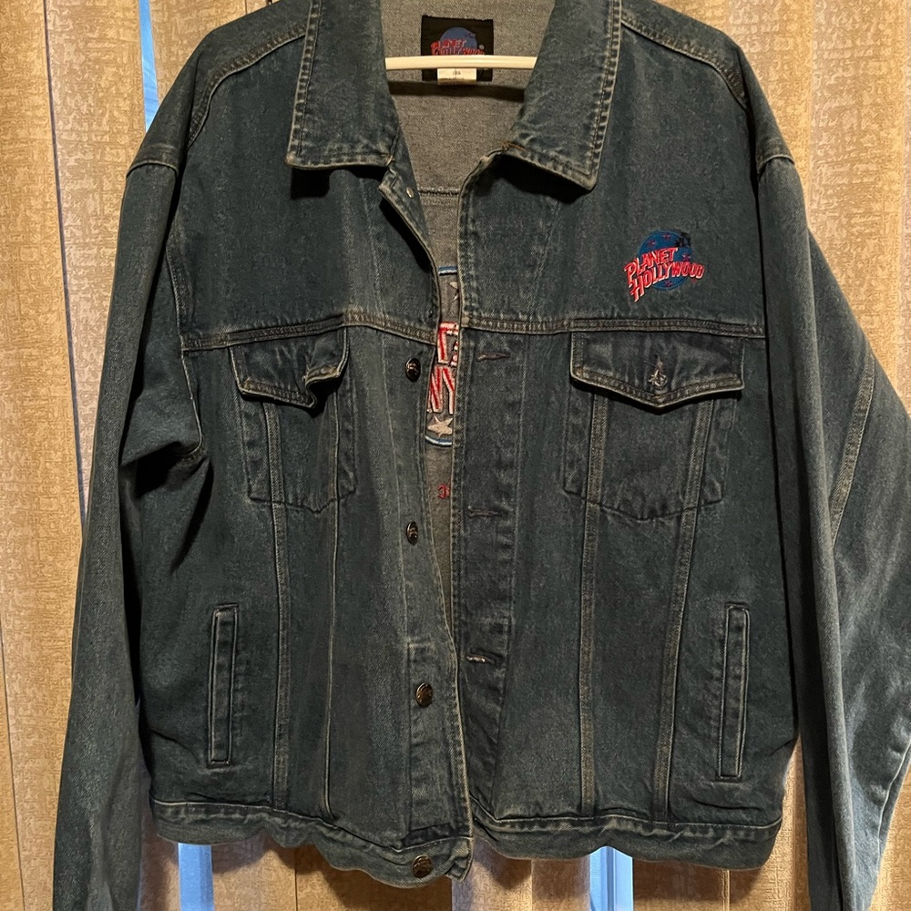 Planet Hollywood Atlantic City denim jacket-2X